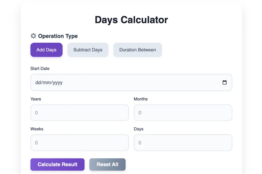Days Calculator