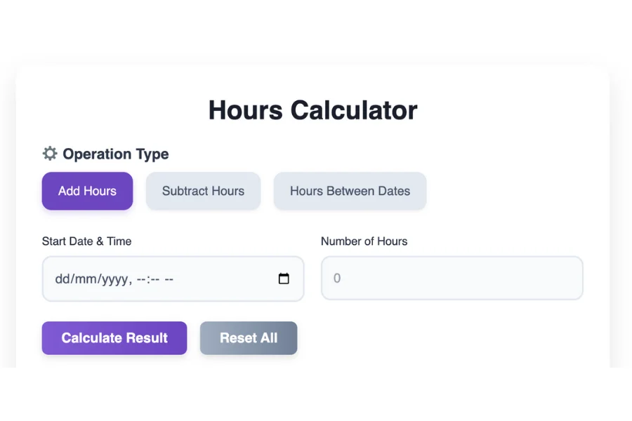 Hours Calculator