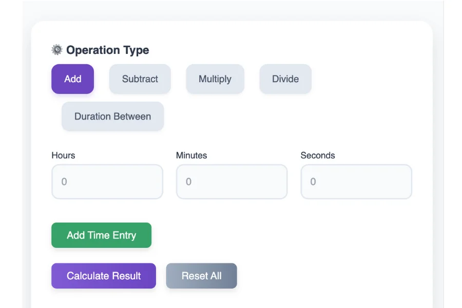 Time Calculator