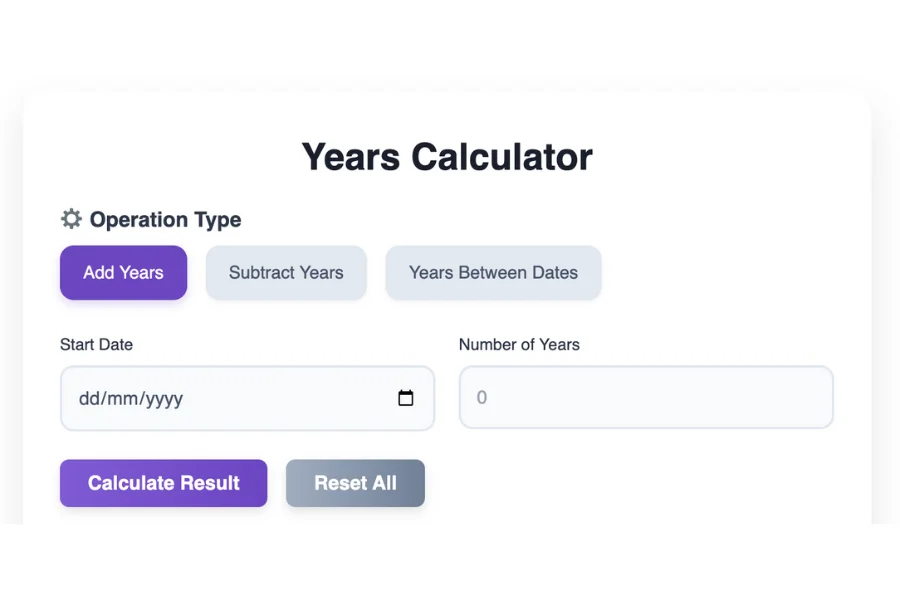 Years Calculator
