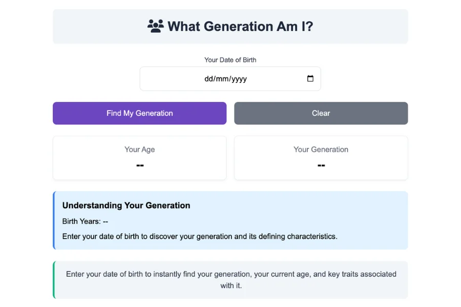 What Generation Am I?