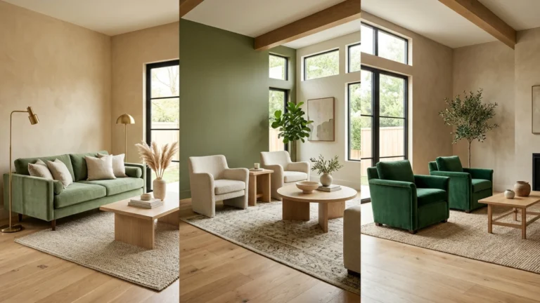 24 Green and Beige Living Room Ideas for a Calming, Elegant Home