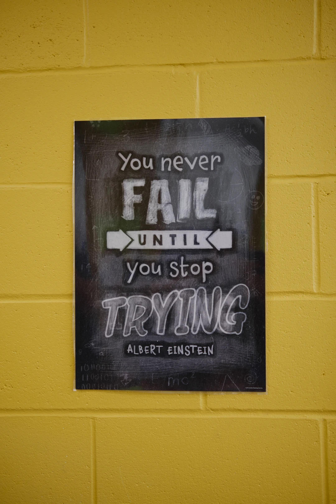 Motivational display that could inspire a high school goals wall