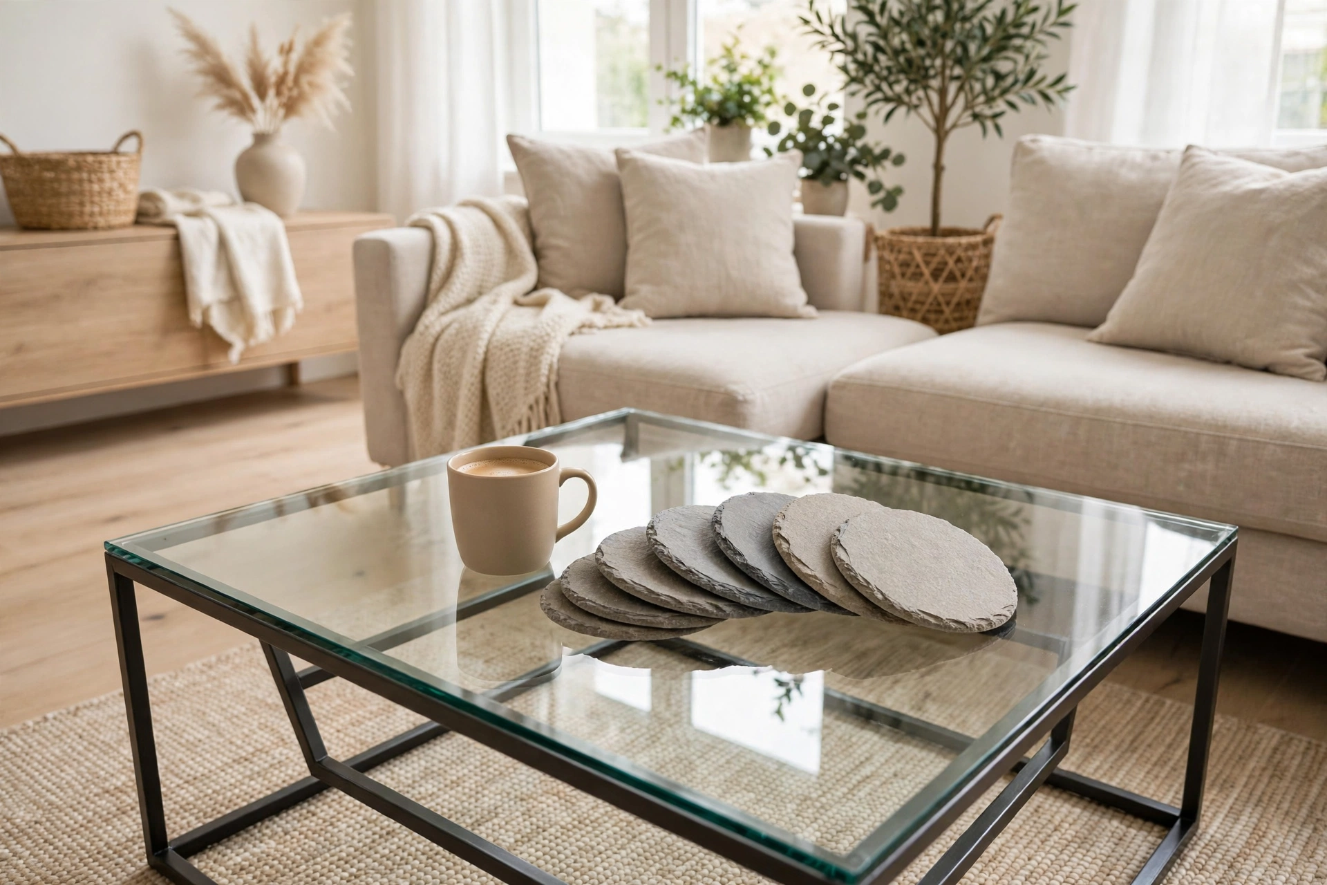 Display a beautiful coaster set