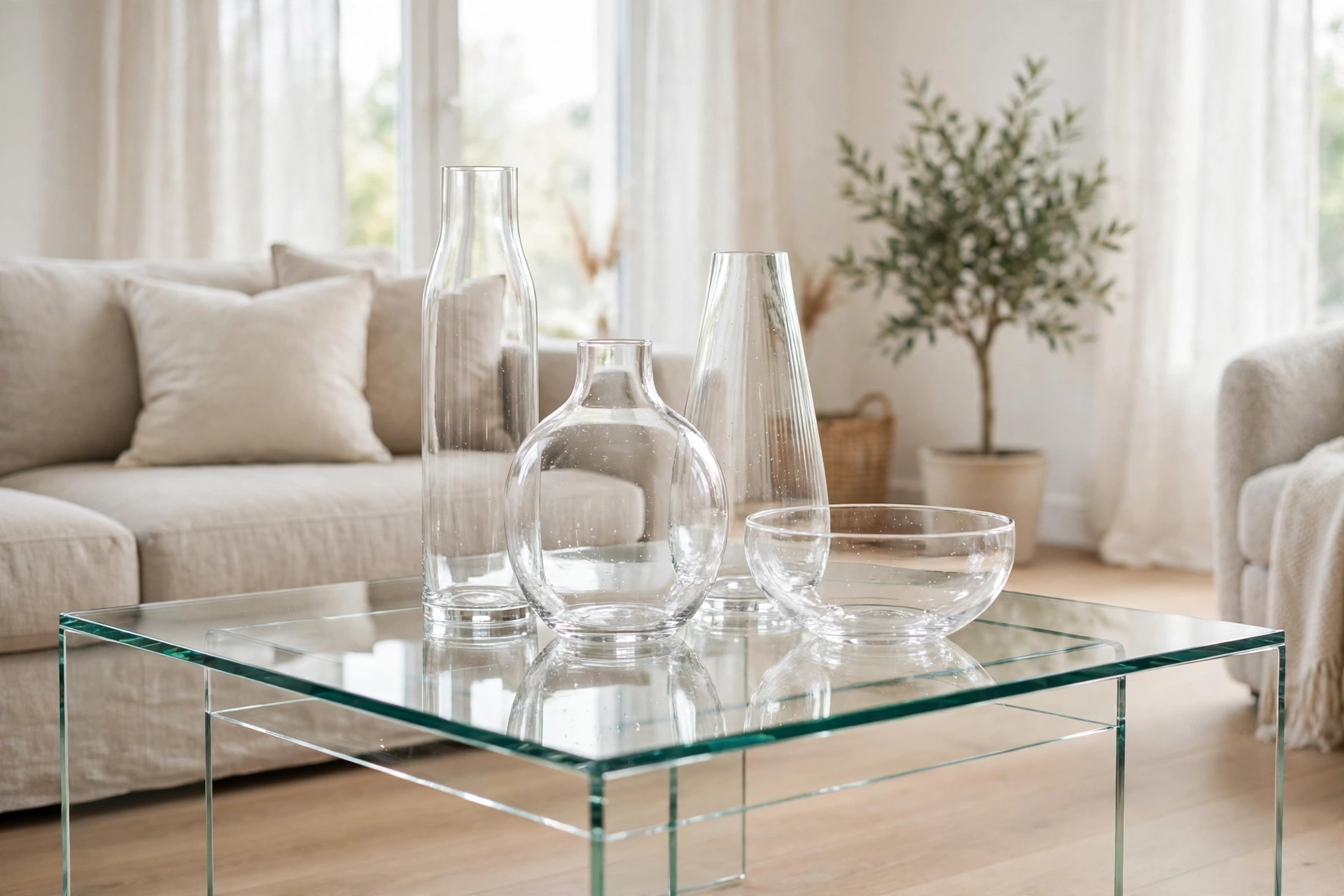 Layer clear glass on glass