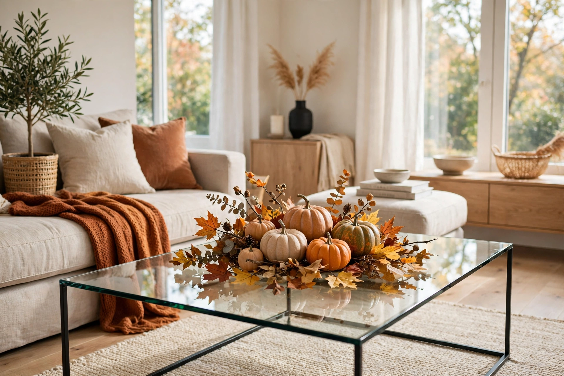 Rotate a seasonal centrepiece
