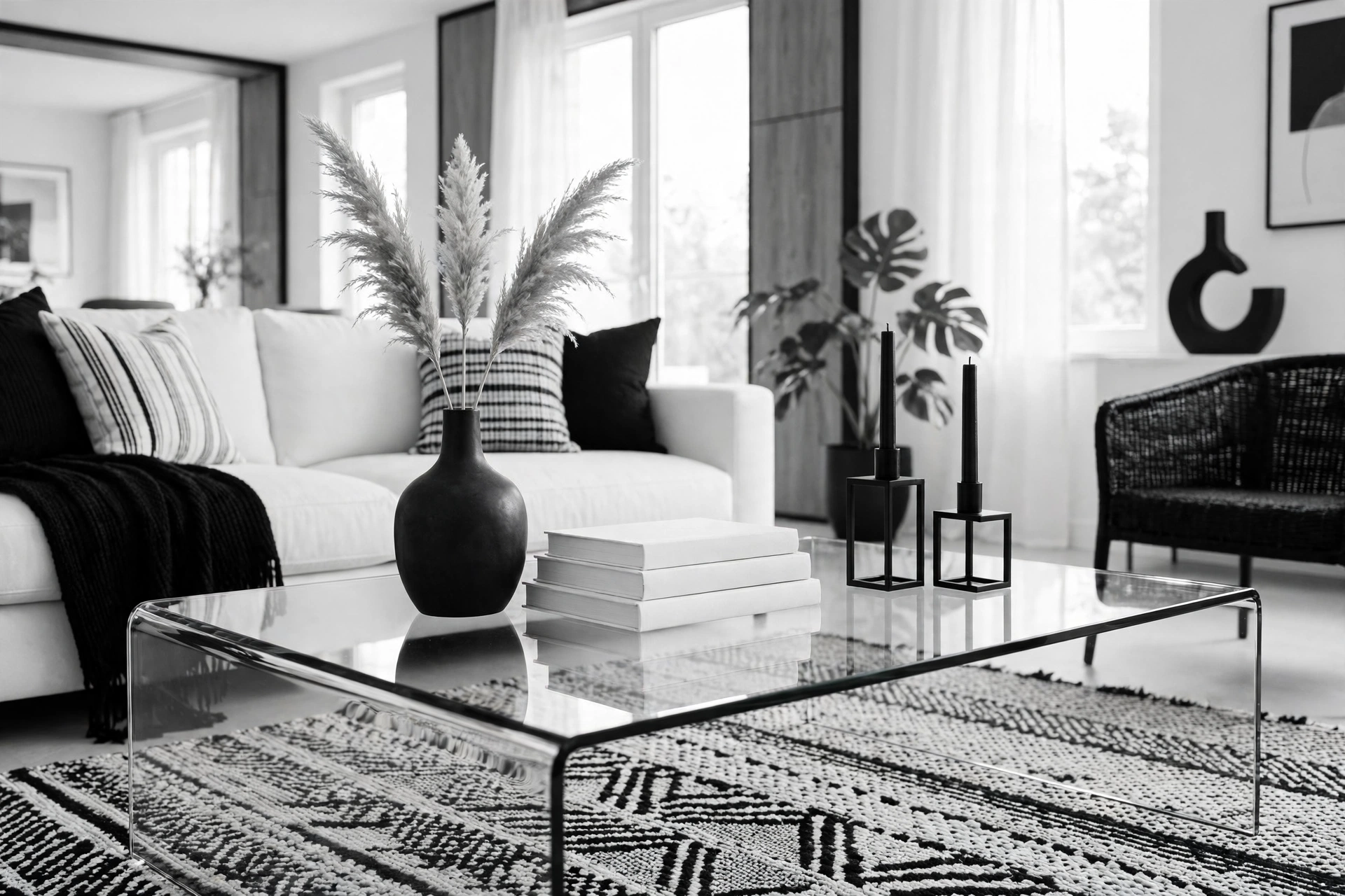 Keep it monochrome in black and white