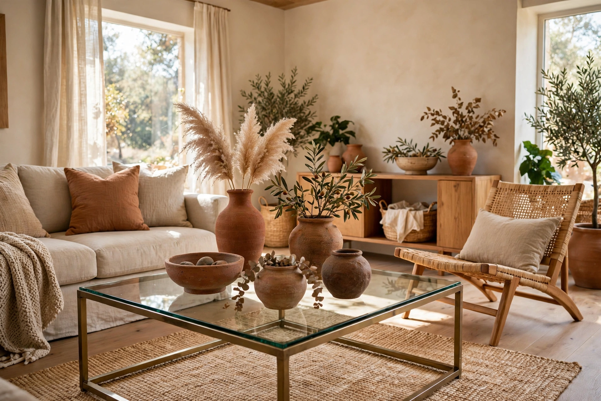 Add earthy terracotta ceramics