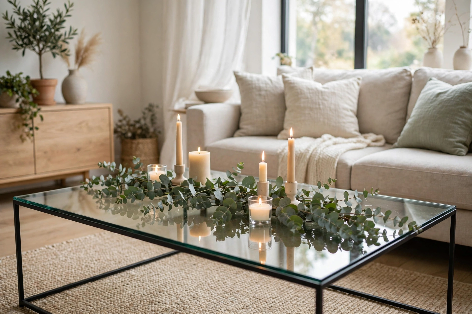 Lay a loose eucalyptus runner