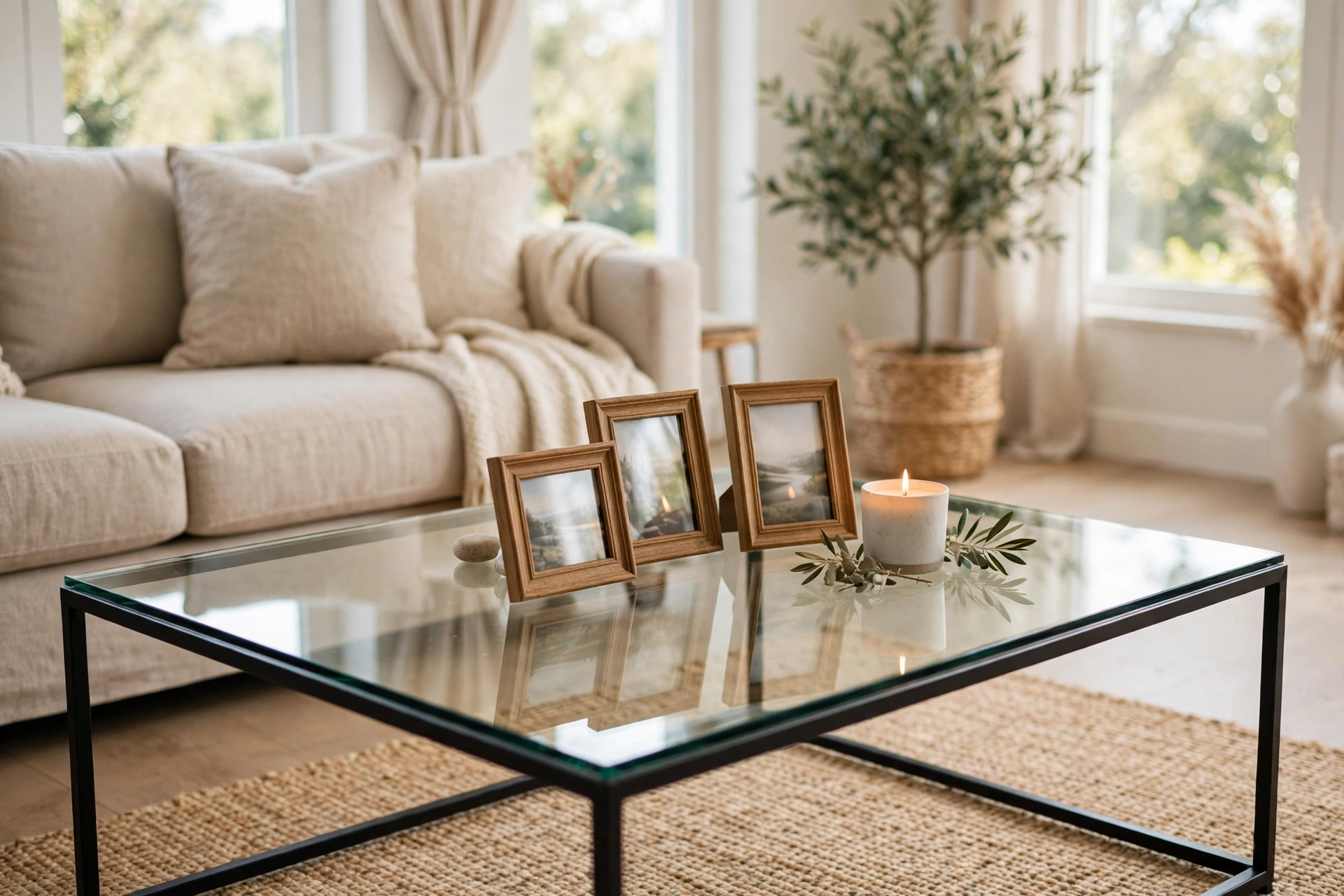 Display framed photos with care