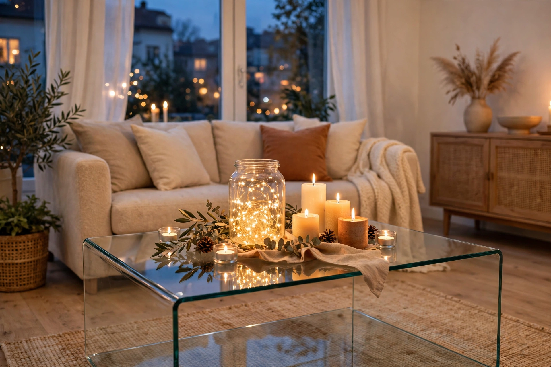 Finish with festive fairy-light sparkle